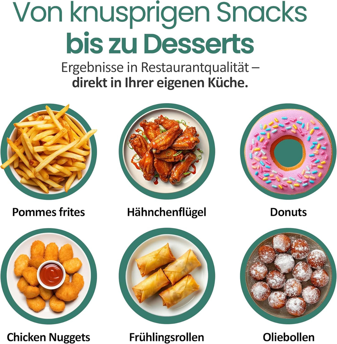 EMERIO 3.0L Öl-Fritteuse mit Kaltzonen Technologie | kein bitterer Geschmack mehr | Kaltzonenfritteu