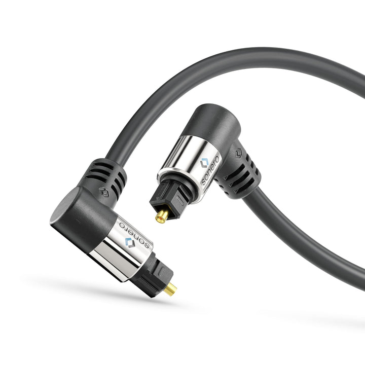 Sonero Optisches Audio Kabel 2x90° 3,0m 2x 90° Stecker 3,00m, 2x 90° Stecker 3,00m
