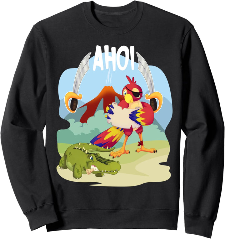 Piraten Vulkan Kinder Geburtstag Pirat Sweatshirt