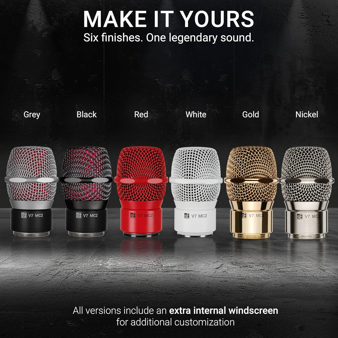 SE Electronics - V7 Mikrofonkapsel für Sennheiser Wireless - Schwarz Sennheiser Kabellos, Schwarz, S