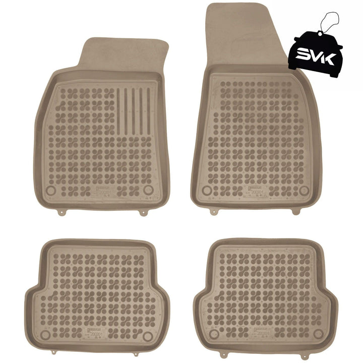 SMK Beige Auto fussmatten gummimatten passt für Audi A4 II B6 2000-2004 fussmatten Auto für alle Jah