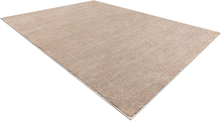 rugsx Teppich Softy beige, glatt, einfarbig, für Zimmer, Wohnzimmer, Schlafzimmer, 200x290 cm 200x29