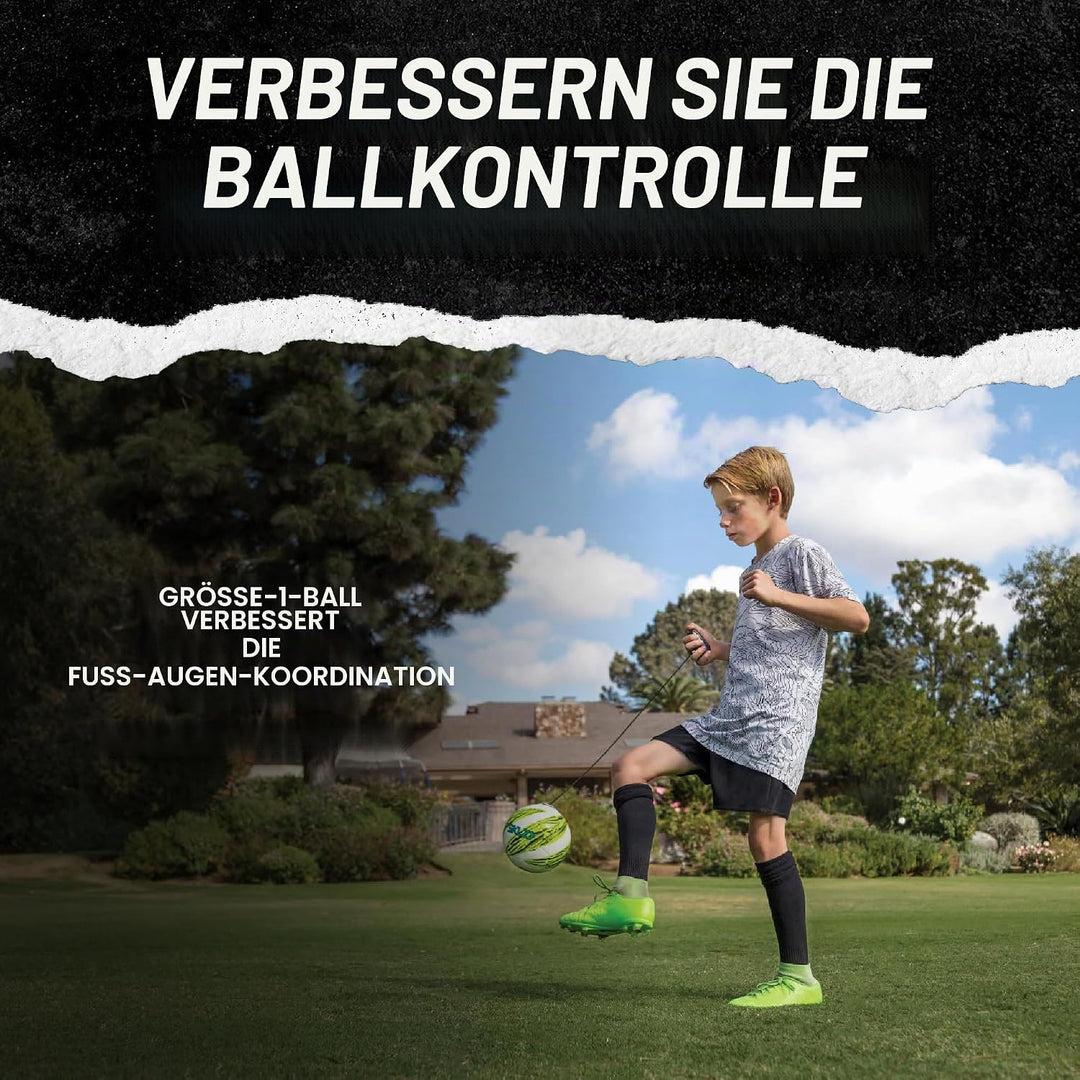 SKLZ Star-Kick Football Rebounder, Football Training Equipment, Kick Trainer Einheitsgrösse Volt, Ei