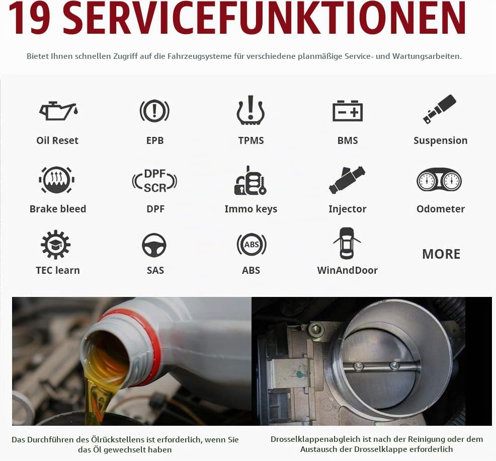 Autel Bluetooth obd2 AP200,Fehlercode von alle System auslesen,Reset für Öl SAS EPB DPF BMS usw, OBD