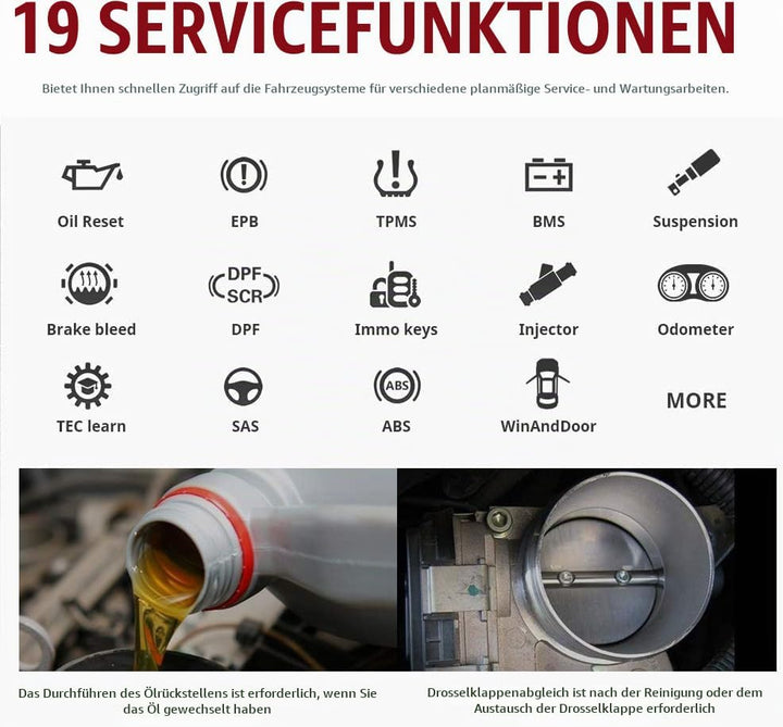 Autel Bluetooth obd2 AP200,Fehlercode von alle System auslesen,Reset für Öl SAS EPB DPF BMS usw, OBD