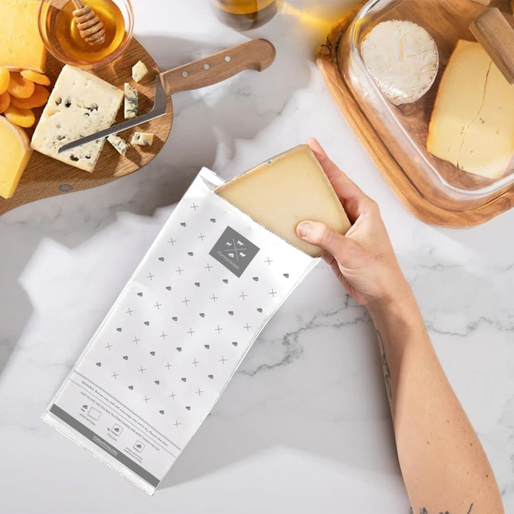 Formaticum Wiederverwendbare Käse-Aufbewahrungsbeutel, Grösse 12,7 x 27,9 cm, professionelle Käsebeu