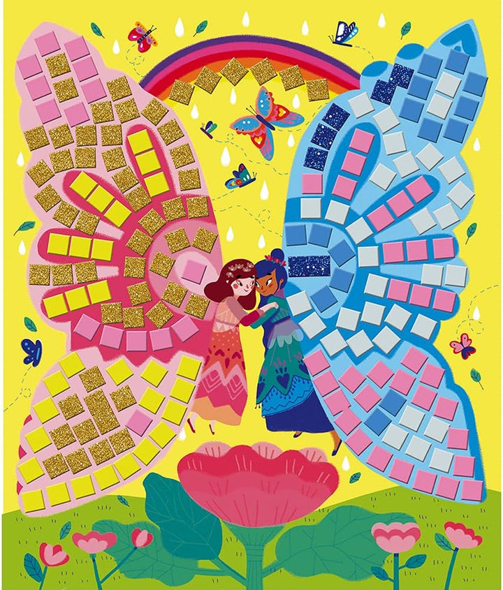 Janod - Fairies Foam Mosaics Box - Les Ateliers du Calme - Kreatives Freizeitkit für Kinder - Feinmo