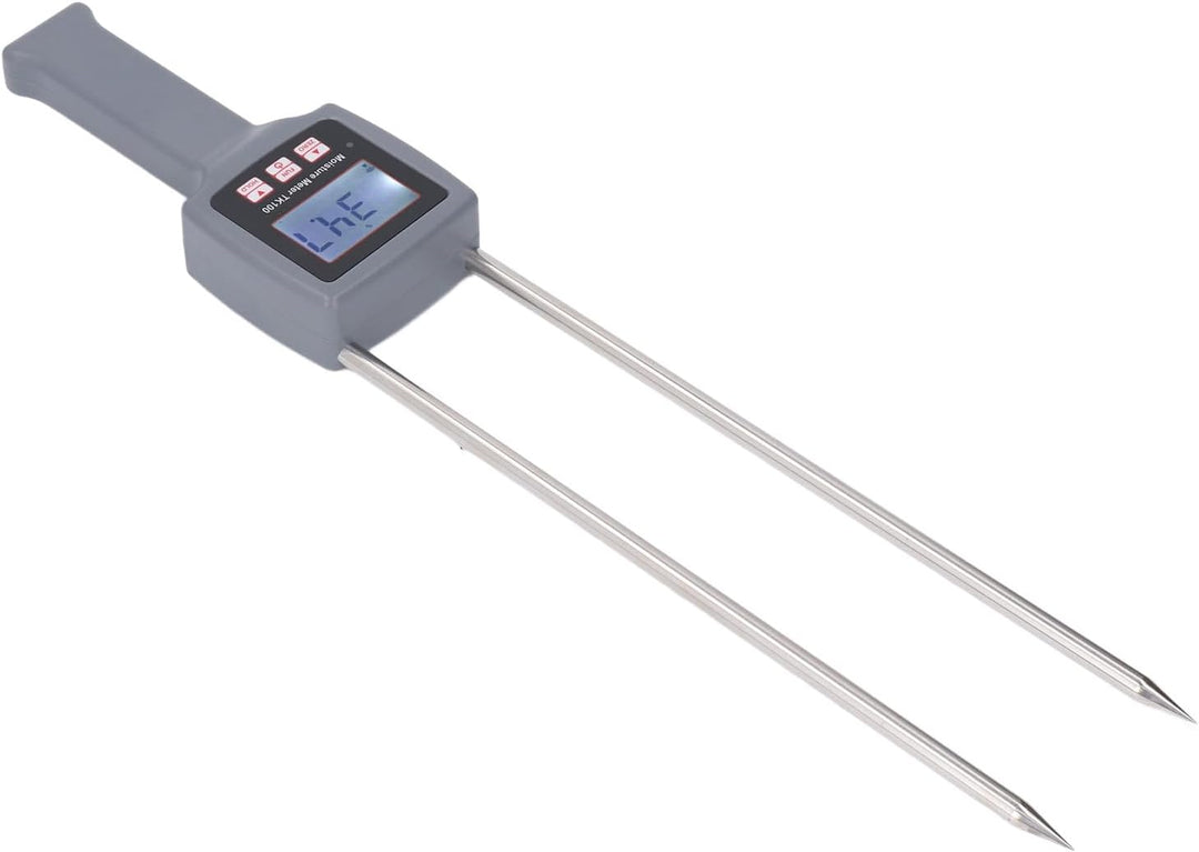 Heu-Feuchtigkeitsmesser, Tragbarer Heu-Feuchtigkeitsmesser-Detektor mit Sonde für Getreidestroh, Fut