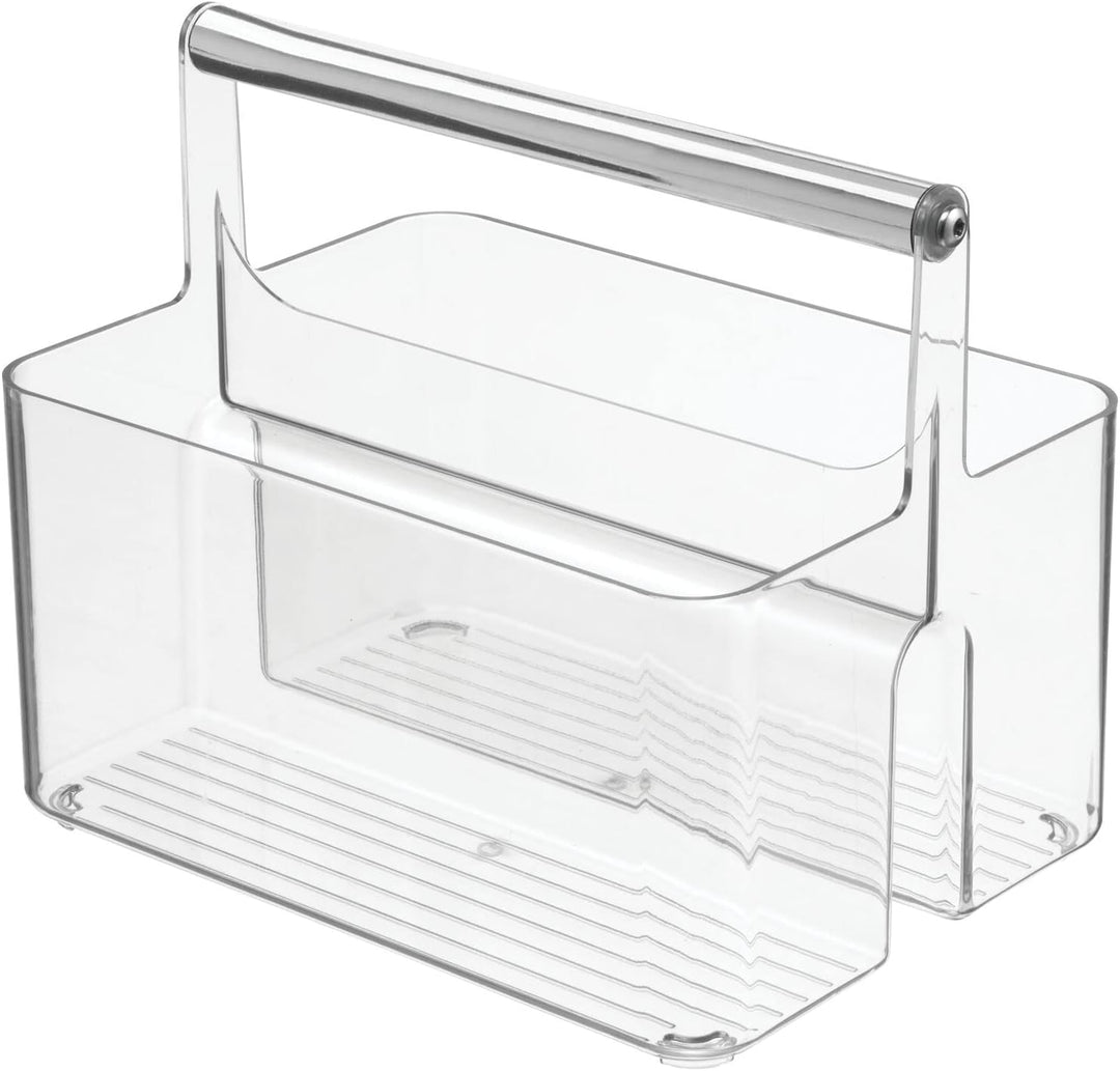 mDesign Badezimmer Aufbewahrungsbox – Korb mit Griff zur Kosmetikaufbewahrung – Bad Organizer mit zw