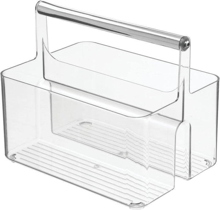 mDesign Badezimmer Aufbewahrungsbox – Korb mit Griff zur Kosmetikaufbewahrung – Bad Organizer mit zw