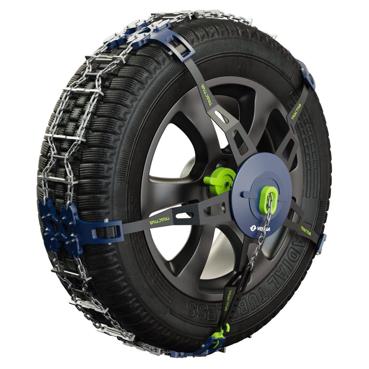 Veriga T-U60 TRACTIVA SUV Laufflächen Schneeketten Satz (1 Paar= 2 Stück) automatische Spannung & ko