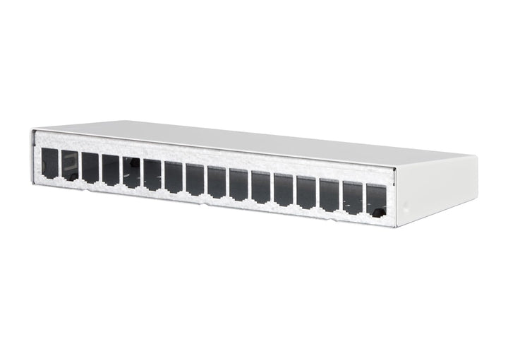 METZ CONNECT Modul AP-Gehäuse 16 Port reinweiss, unbestückt