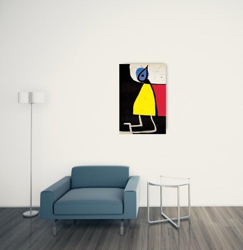 Artopweb TW22008 Mirò - Woman At Night 1973 Dekorative Paneele, Multifarbiert,42x63 Cm