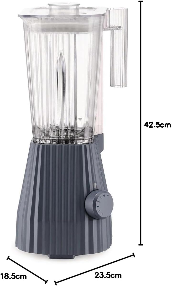 Alessi Plissé MDL09 G - Standmixer mit Abgestufter Karaffe, Thermoplastisches Harz, Europäischer Ste