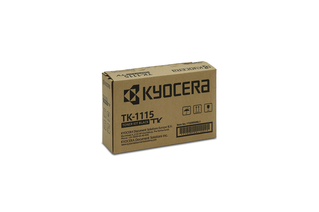 Kyocera TK-1115 Original Toner-Kartusche Schwarz 1T02M50NL0. Kompatibel für FS-1041, FS-1220MFP, FS-