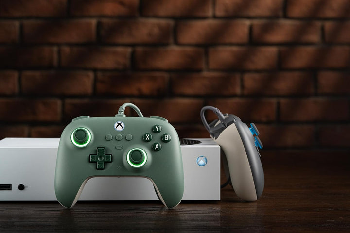 8Bitdo Ultimate C Wired Controller for Xbox, RGB Lighting Fire Ring and Hall Effect Joysticks, Compa