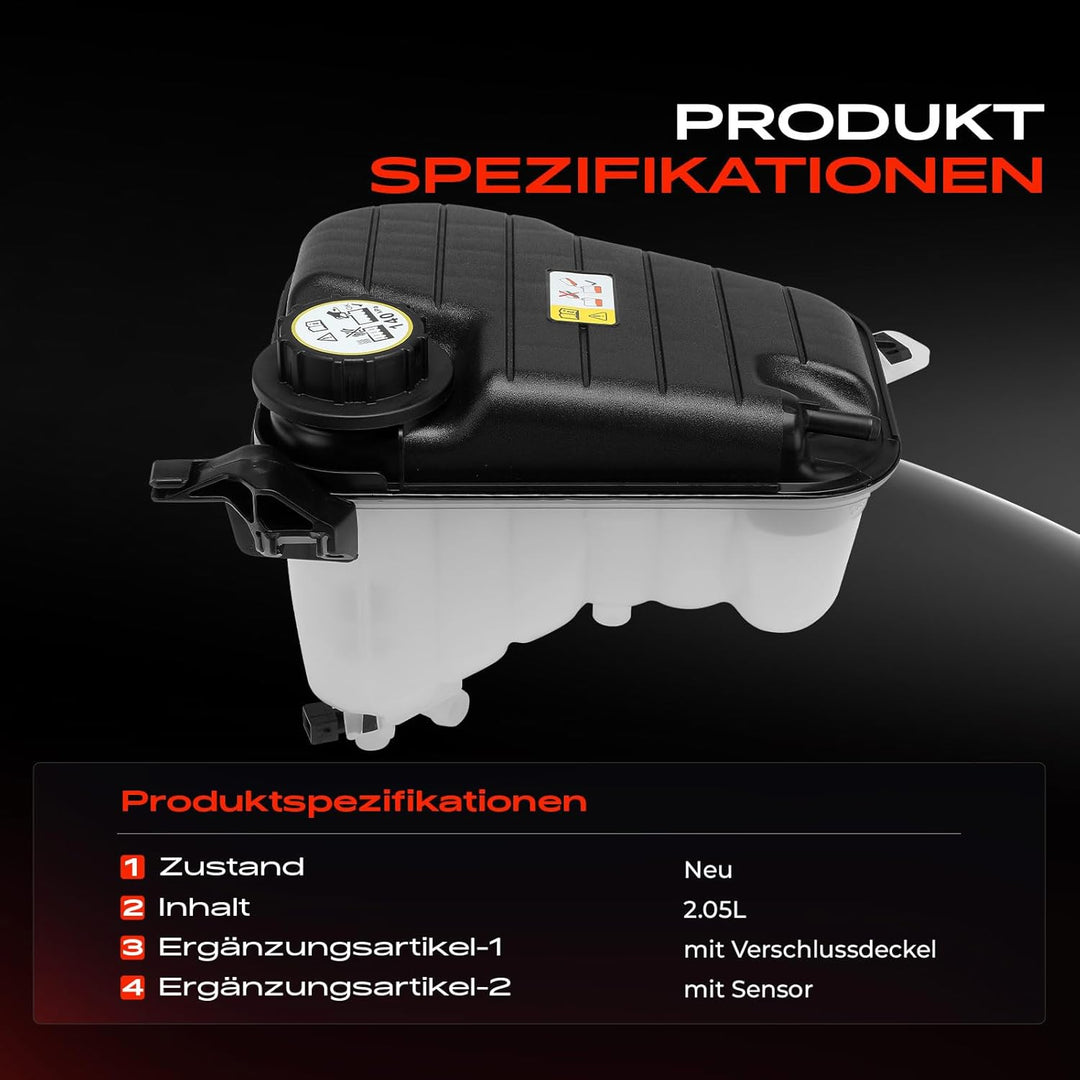 Frankberg Ausgleichsbehälter Kühlmittel Mit Deckel für XF J05 CC9 2009/01-2009/12 C2Z5042