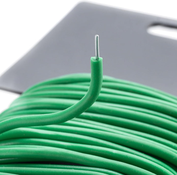 KADAX 10 x Gartendraht 3mm x 8m, grüner Bindedraht zum Befestigen von Pflanzen, Pflanzendraht gummie