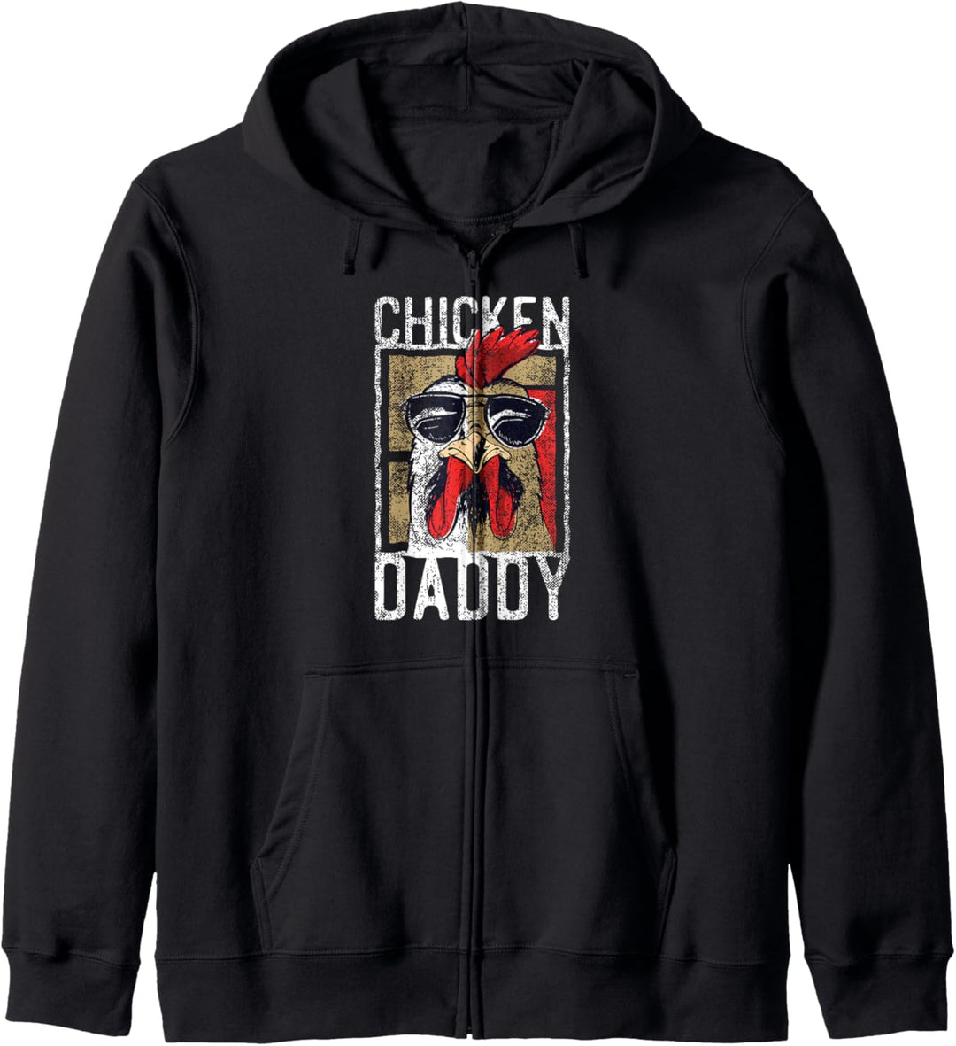 Chicken Daddy - ein lustiges Design für jeden Hahn im Korb Kapuzenjacke