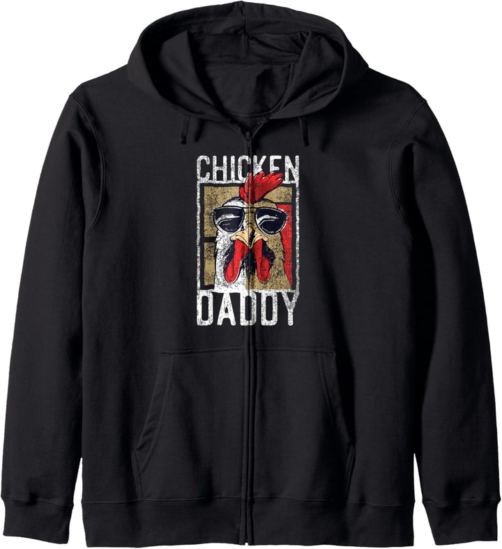 Chicken Daddy - ein lustiges Design für jeden Hahn im Korb Kapuzenjacke