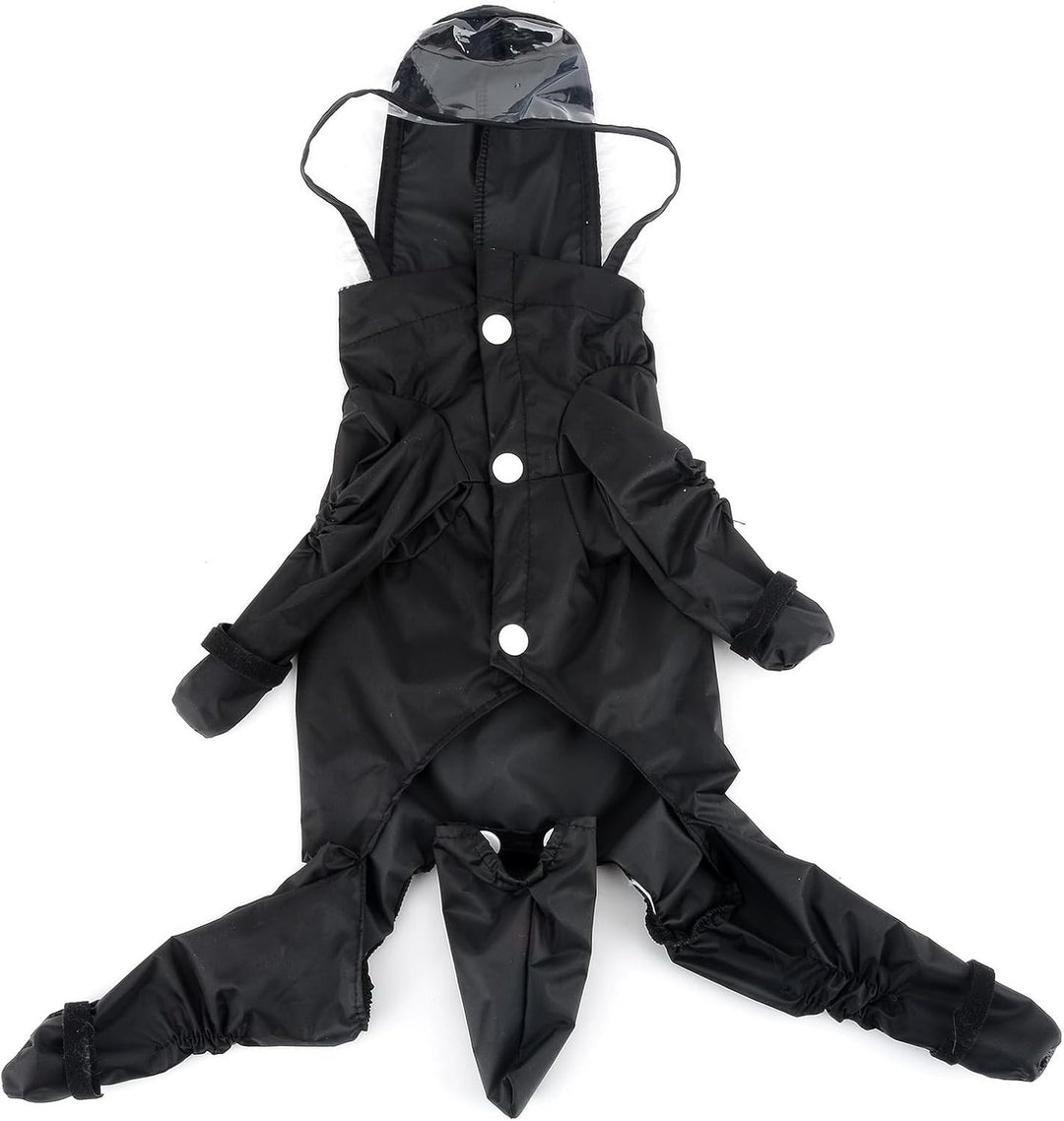 Zunea Wasserdichter Hunderegenmantel mit Kapuze für kleine Hunde Welpen Regenponcho Overall mit Rege
