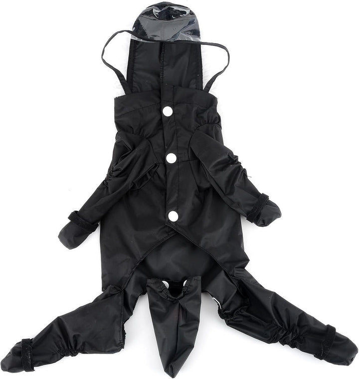 Zunea Wasserdichter Hunderegenmantel mit Kapuze für kleine Hunde Welpen Regenponcho Overall mit Rege
