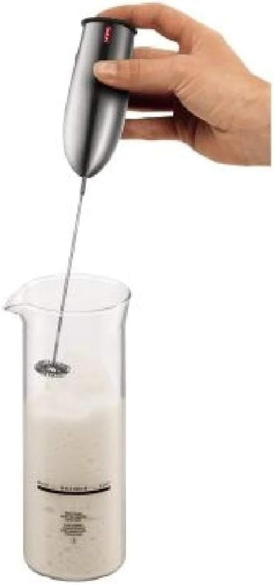 Bodum Schiuma Milchschäumer (Edelstahl, Batteriebetrieben) glänzend A 1 - Pack, A 1 - Pack