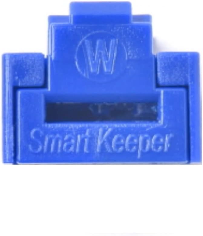 SmartKeeper Essential / 10 x RJ45 Port Blockers mit 1 x Lock Key Basic/Dunkelblau, Dunkelblau