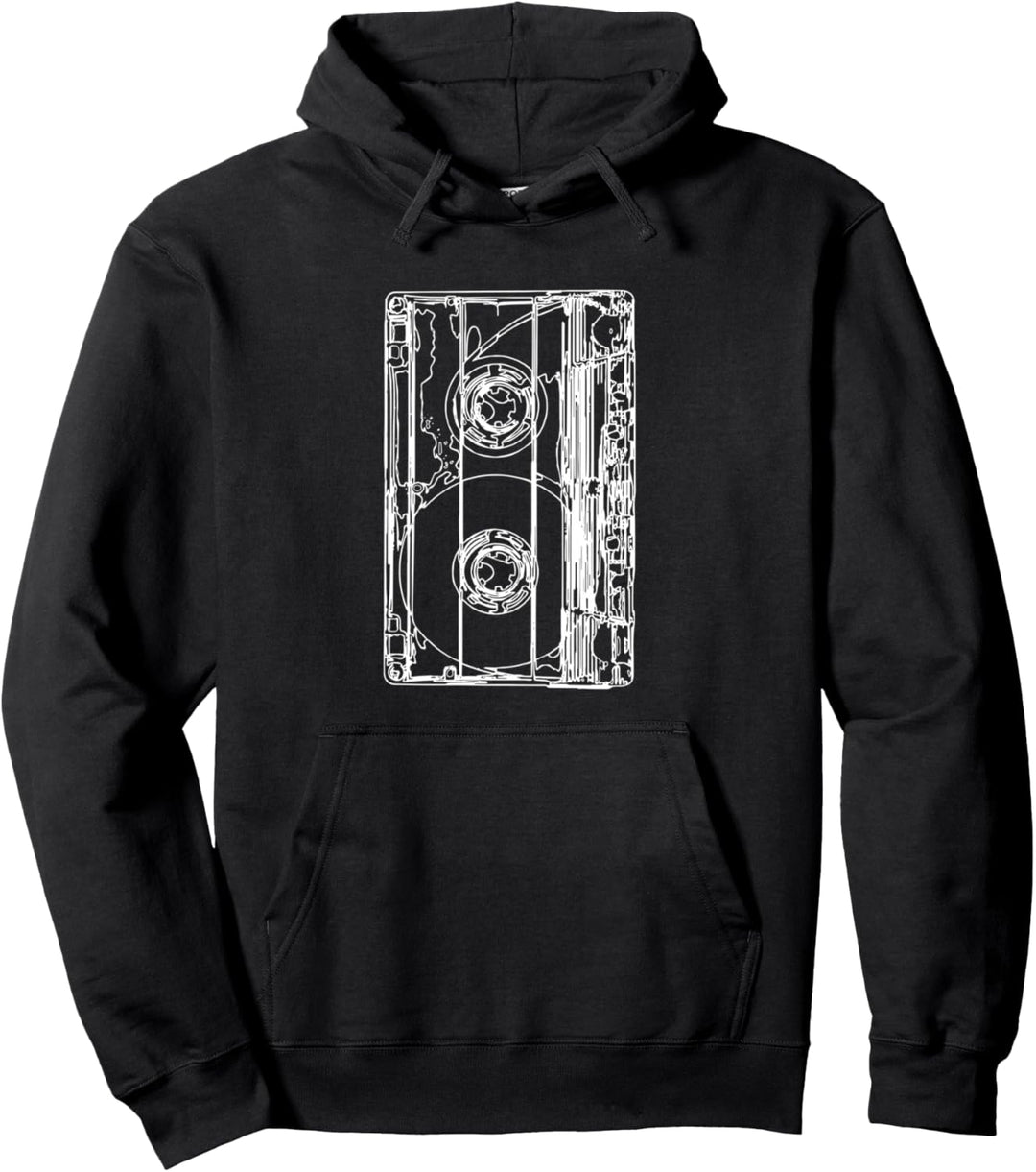 Retro 90er Jahre Kostüm Musik Kassette Pullover Hoodie