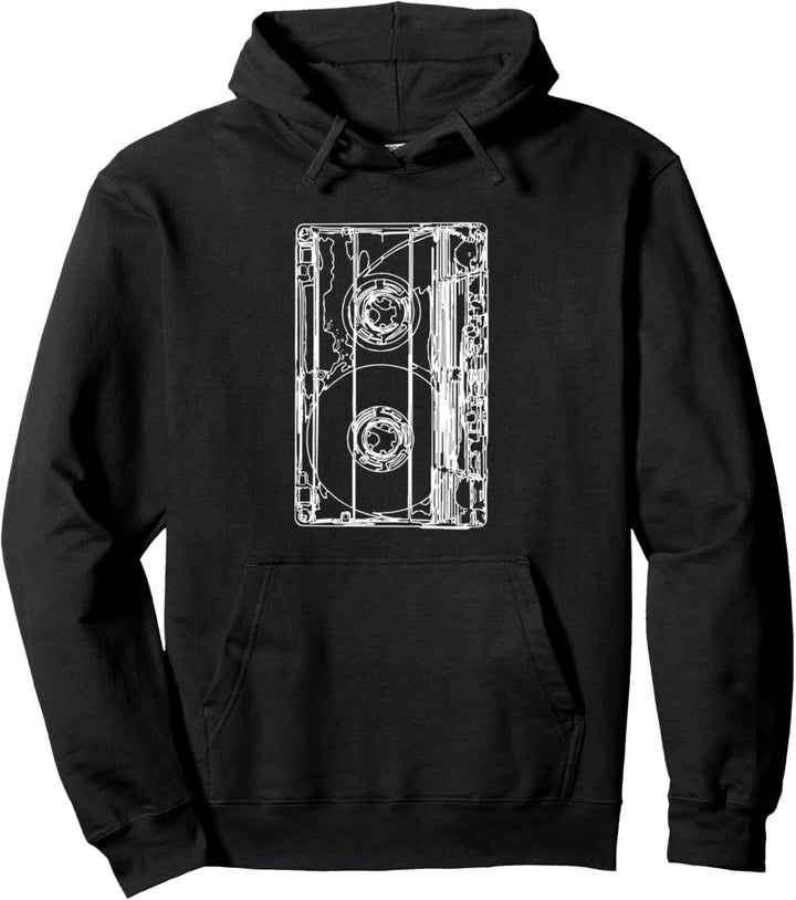 Retro 90er Jahre Kostüm Musik Kassette Pullover Hoodie