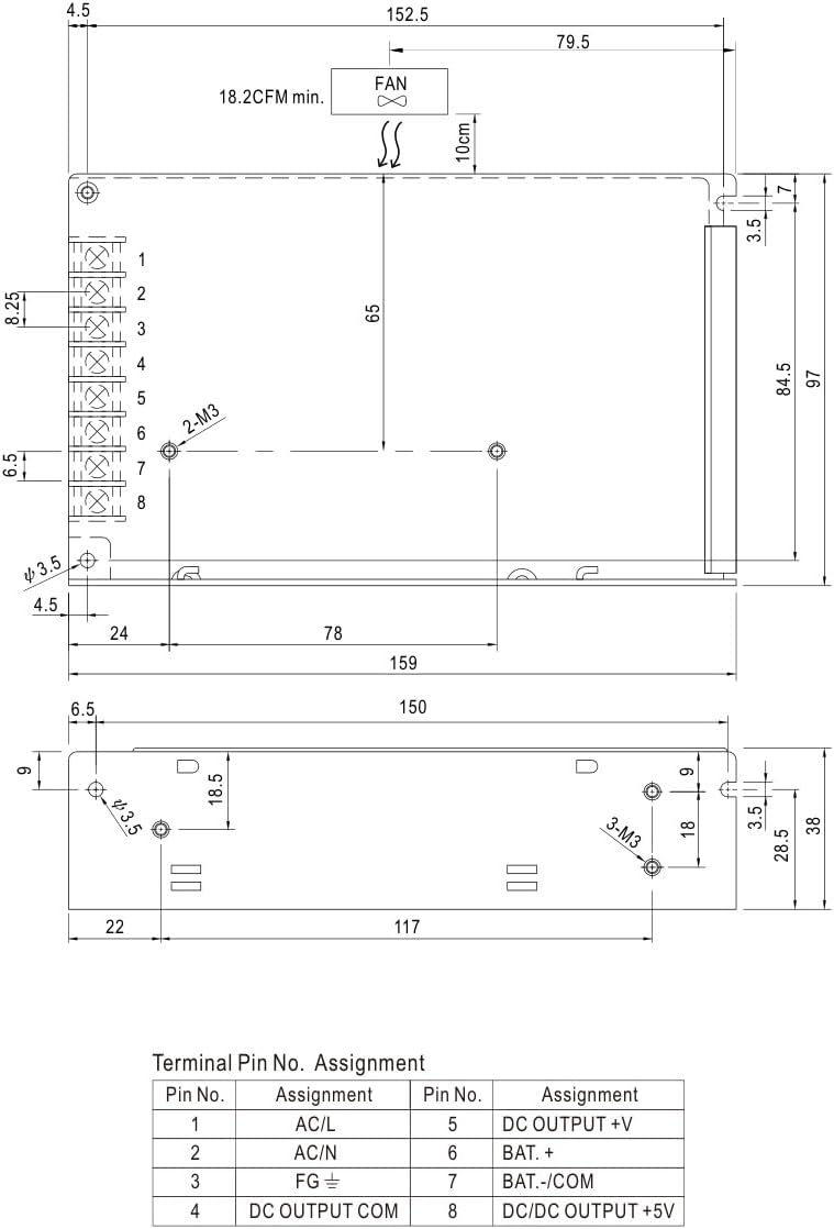 WITTKOWARE ADD-55A Dual-Output Schaltnetzteil mit Akku-Ladefunktion (USV-Funktion), 13,8V/DC (einste