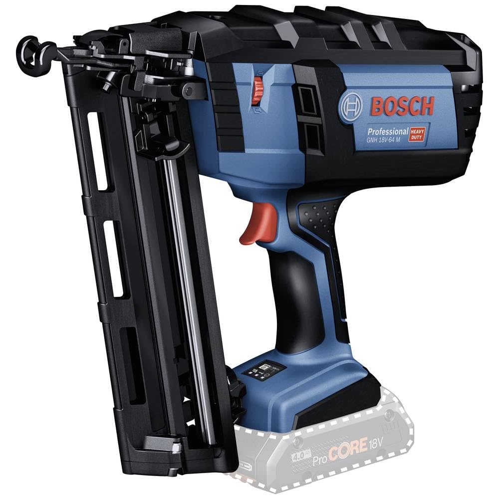 Bosch Professional 18V System Akku-Nagler GNH 18V-64 M (max. Nagel-Ø 1,6 mm, Nagellänge 64 mm, ohne