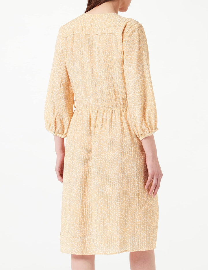 Noa Noa Damen Camillenn Dress 36 Print Yellow/White, 36 Print Yellow/White