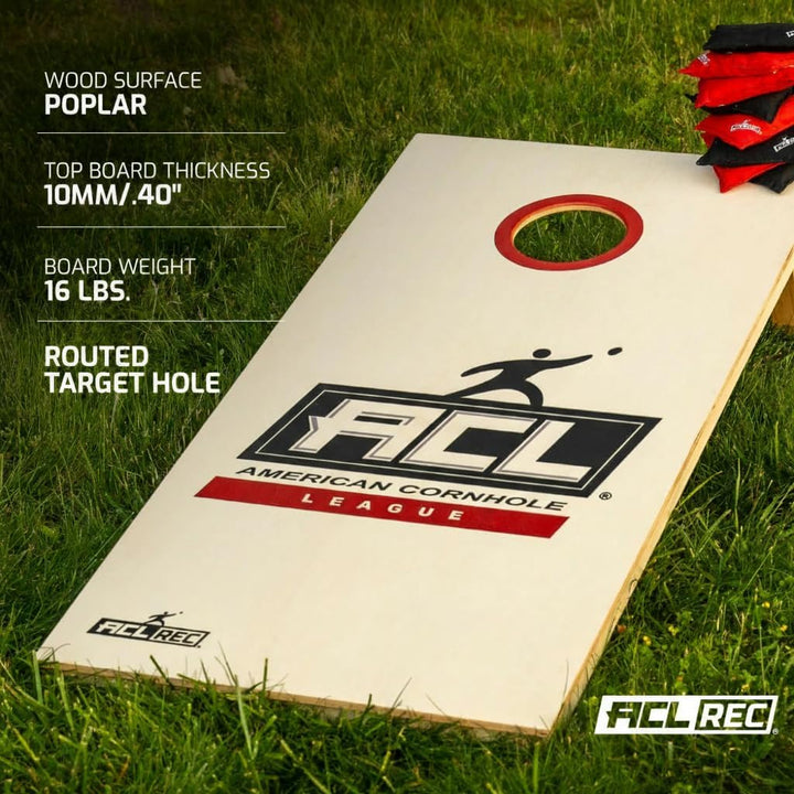 Cornhole Set – 120 x 60 cm - Sackloch Spiel – Wicked Wood – offiziell ACL-lizensiertes Set of Boards