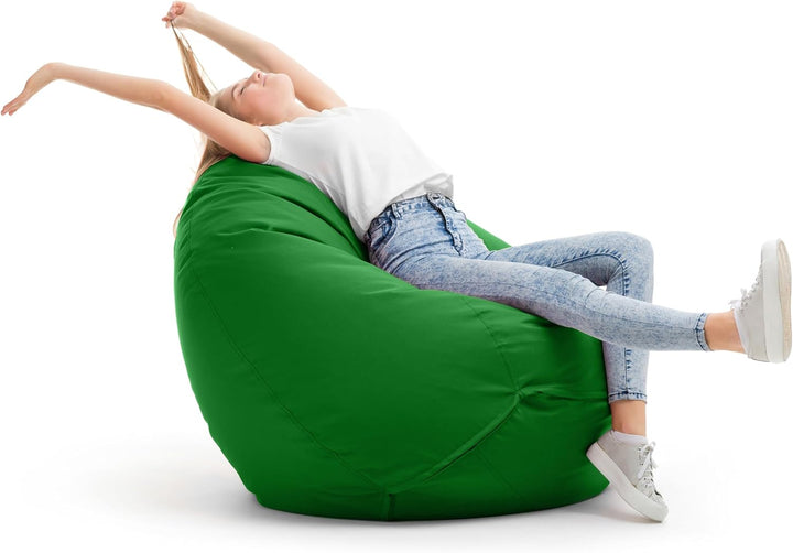 Bruni Kinder-Sitzsack Classico S in Tannengrün – Sitzsack mit Innensack für Kinder, Abnehmbarer Bezu