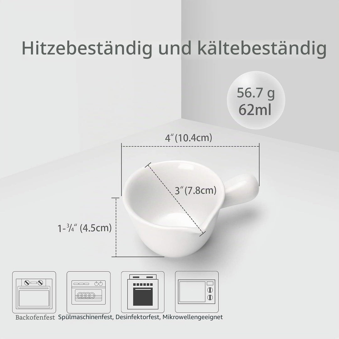 5er-Set Saucenschälchen Keramik Snackschale Klein Gewürzschale Snackschalen & Dipschalen Milchkännch