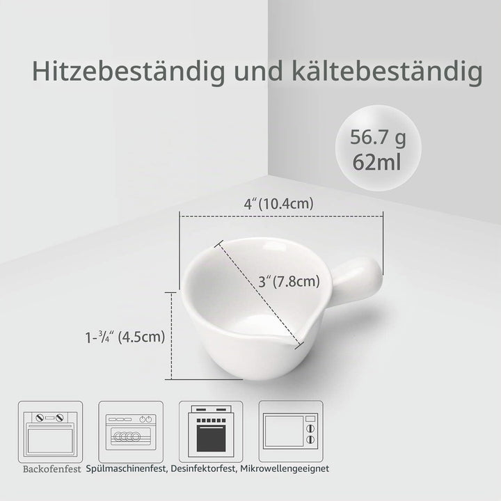 5er-Set Saucenschälchen Keramik Snackschale Klein Gewürzschale Snackschalen & Dipschalen Milchkännch