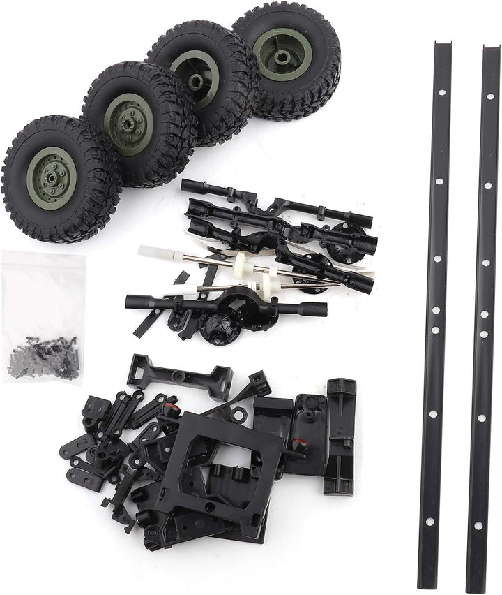 1:16 RC-Car-Chassis, DIY-Zubehör für WPL B24 B16 B36 Militär-LKW, Metall + Kunststoff, Ferngesteuert