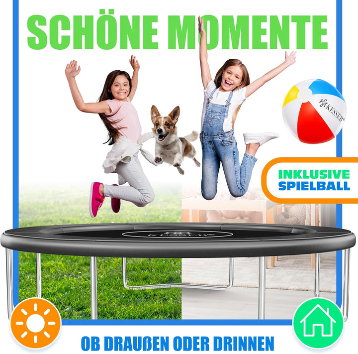 KESSER® - Trampolin Randabdeckung Ø 244, 305, 366, 426 cm, 30cm breit 100% UV-beständig reissfest Fe