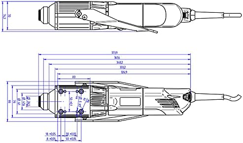Fräsmotor AMB 1400 FME-U Di / 1400W / 3.500 22.000 1/min, mit Schnellwechselsystem und Portalanbindu