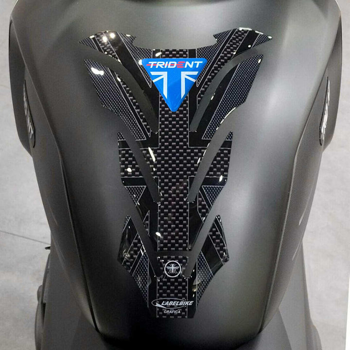 LABELBIKE 3D Aufkleber Motorrad Tankpad kompatibel mit Triumph | Trident 660 Union Jack 2021-2026, H