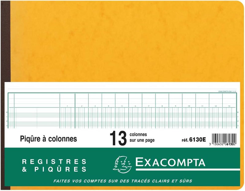 EXACOMPTA Piqre ‡ colonnes, 13 colonnes, 31 lignes VE = 1