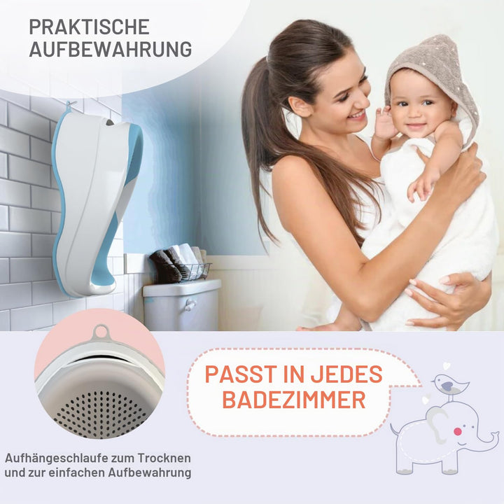 BABYLON DOLPHIN Badewannensitz Baby Ab 0-6 Monate – Ergonomisches Kinder Badewanne – Hypoallergen, S