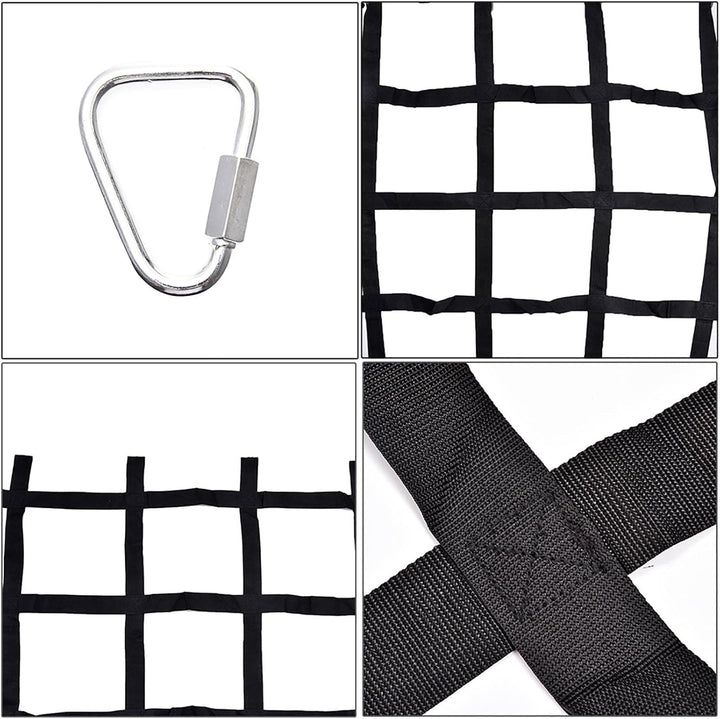 Kletternetz für Kinder – Kletternetz für Kinder | 225,4 x 117,8 cm Netz mit Haken, Baumhaus, Dschung
