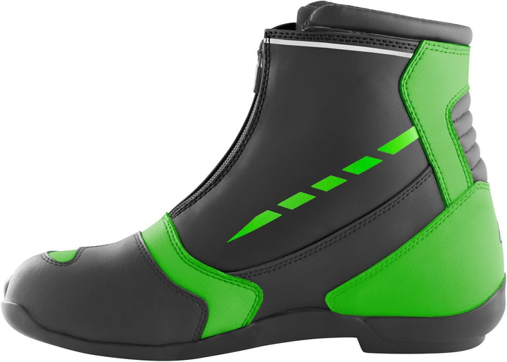 Bogotto Lap Motorradschuhe, schwarz/grün, 42, 42 EU Schwarz Grün