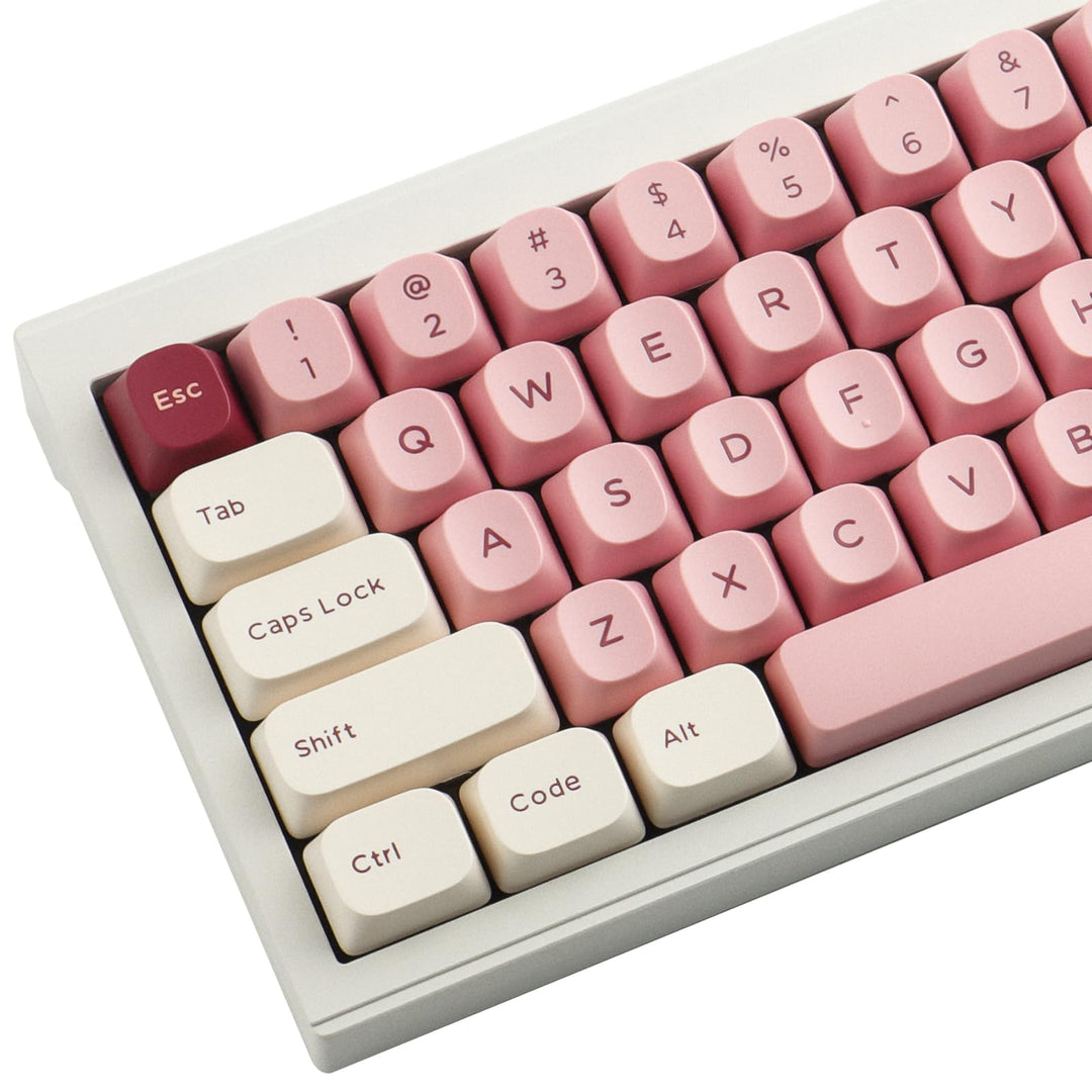 Sunzit PBT Keycaps 173 Tasten YMK Profil Keycaps Rosa Weiss Custom Dye-Sub Tastenkappen Set Side Pri