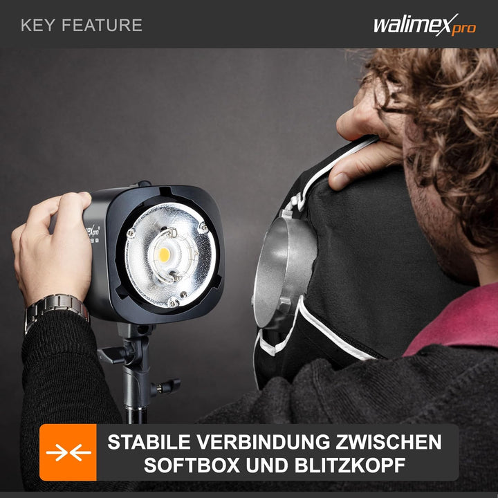 Walimex Softboxadapter für Multiblitz P-Bajonett, Multiblitz P-Bajonett