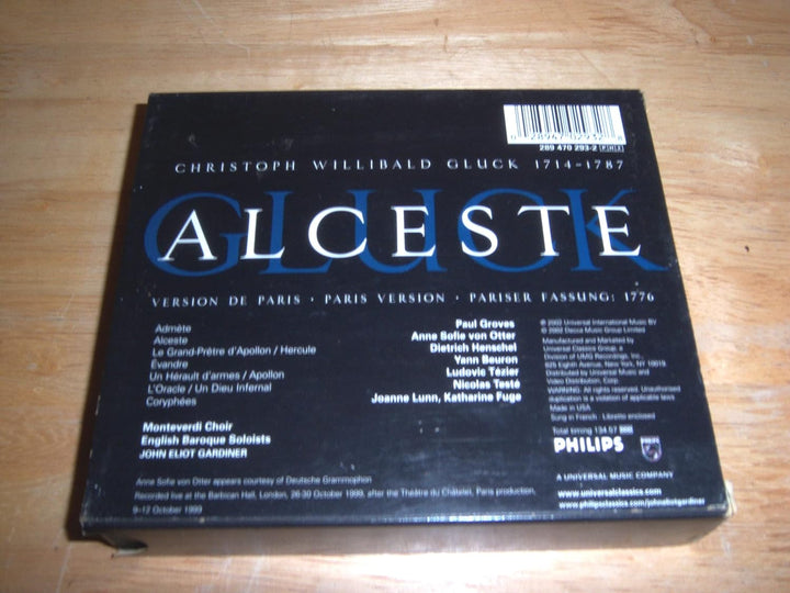 Gluck: Alceste (Gesamtaufnahme), Audio-CD