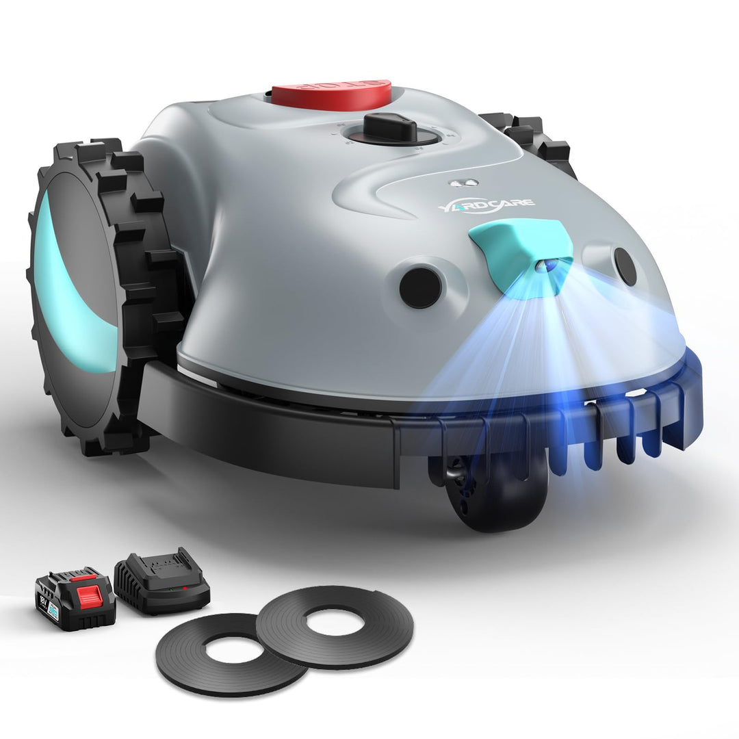 (2026 Upgrade) YARDCARE V100 Mähroboter ohne Begrenzungskabel, mit Vision Navigation, 150 Hindernise