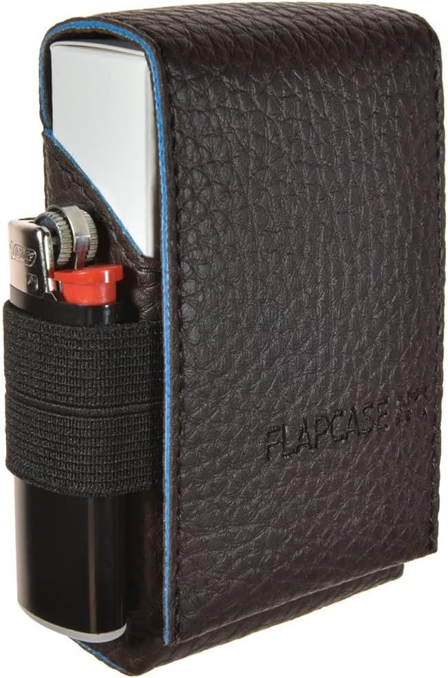FLAPCASE N°1 • Brown Club • Designer Zigarettenetui, Made in Austria, Leder vegan Zigarettenbox für
